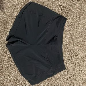 Lululemon black shorts size 6, 4" inseam